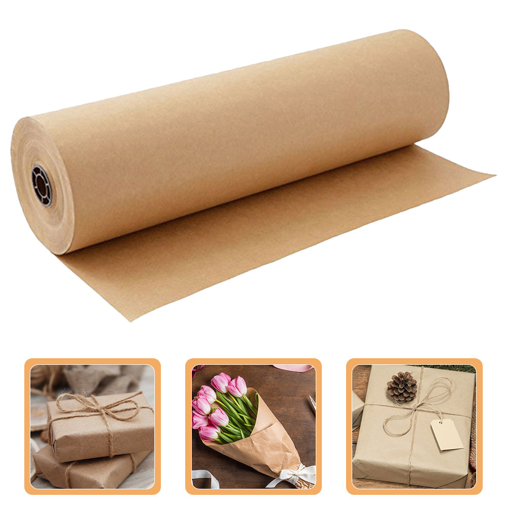 Flower Wrap Kraft - 2 Rolls Kraft Paper Roll Multipurpose