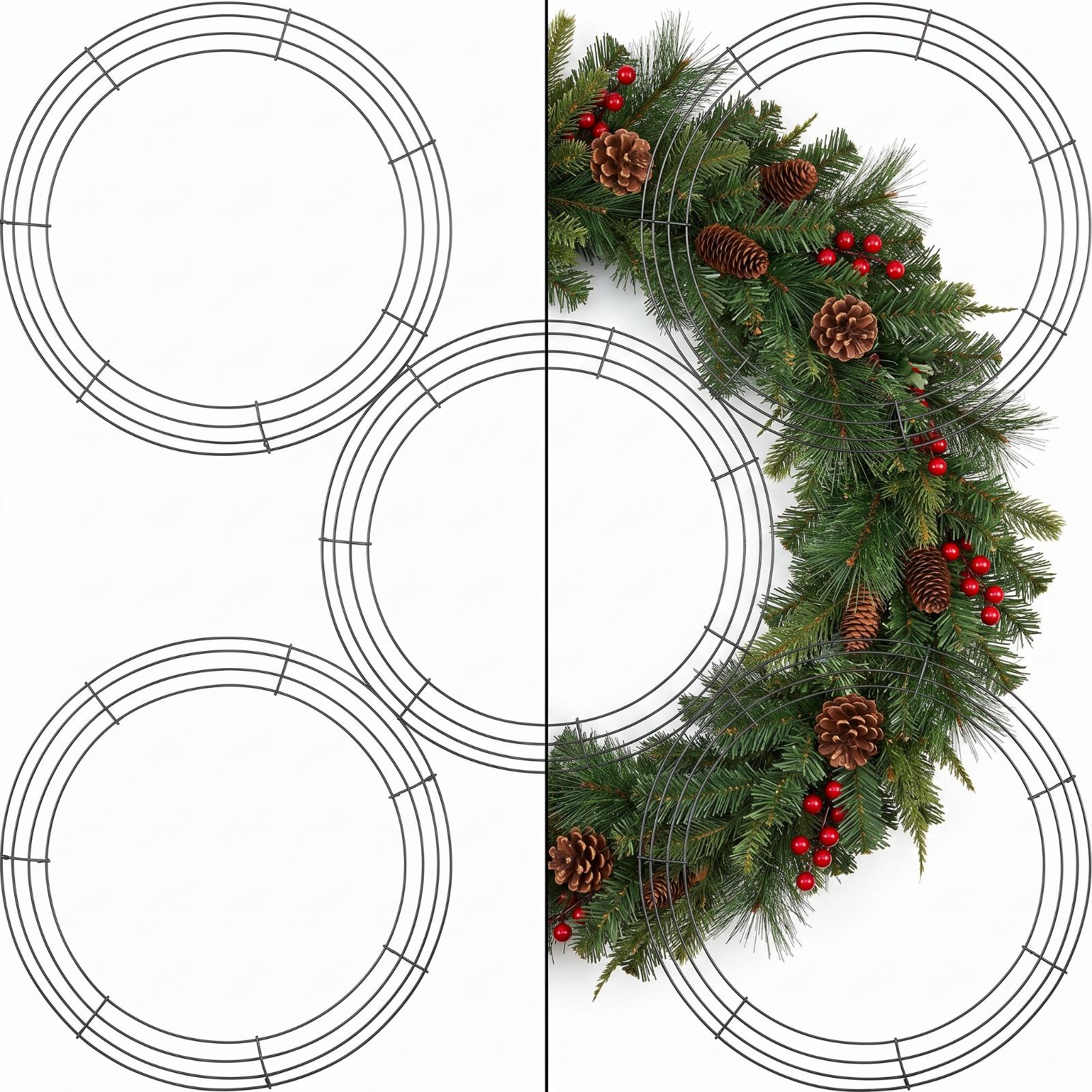 Uncoated Wire Wreath Form for  - огляд і ціна Wreath Form Wire