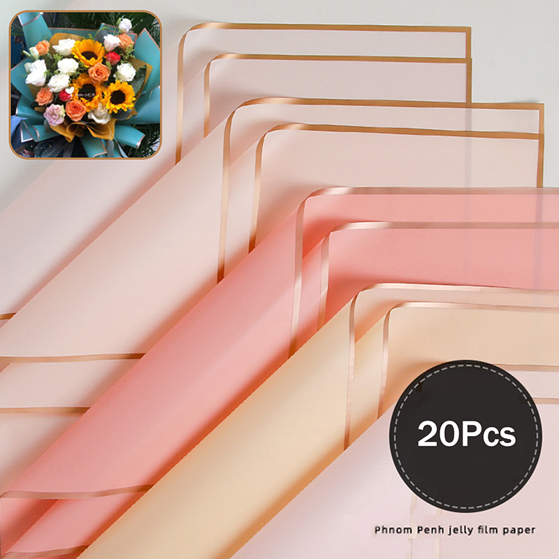 20-Pack Gold Edge Flower Wrapp - огляд і ціна Flower Wrap Kraft