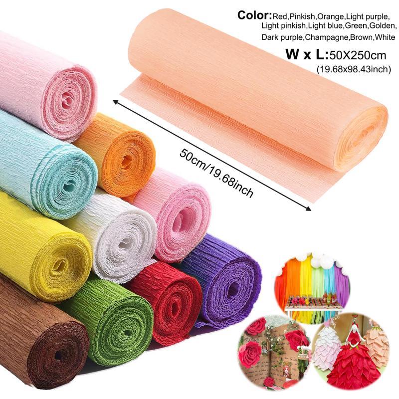 50x250cm Colored Crepe Paper R - огляд і ціна Flower Wrap Kraft