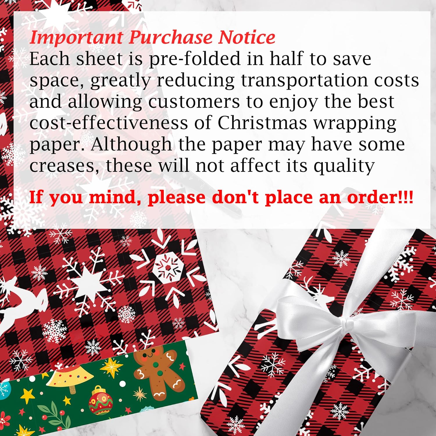 4pcs Christmas Kraft Wrapping  - огляд і ціна Flower Wrap Kraft