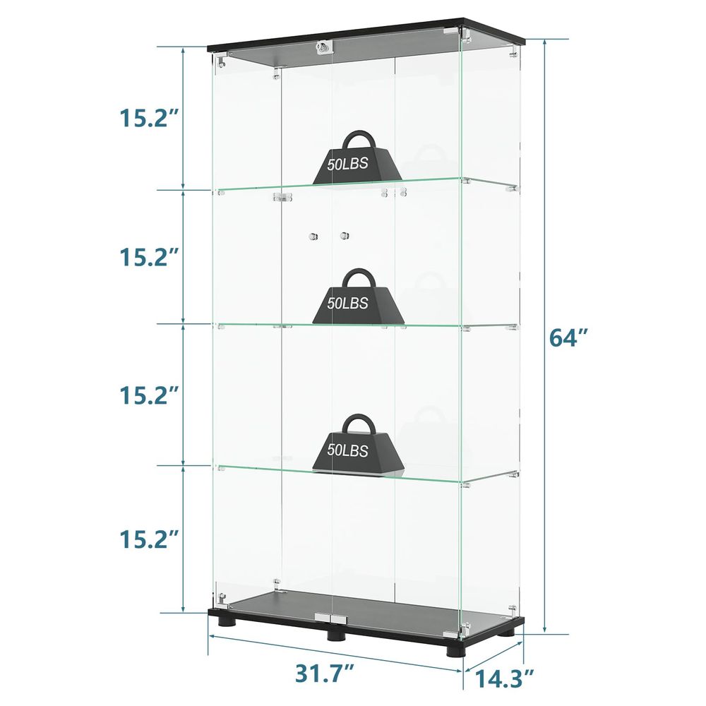 Display Cabinet with 4Shelf Do - огляд і ціна B&J Florist Supply Nyc