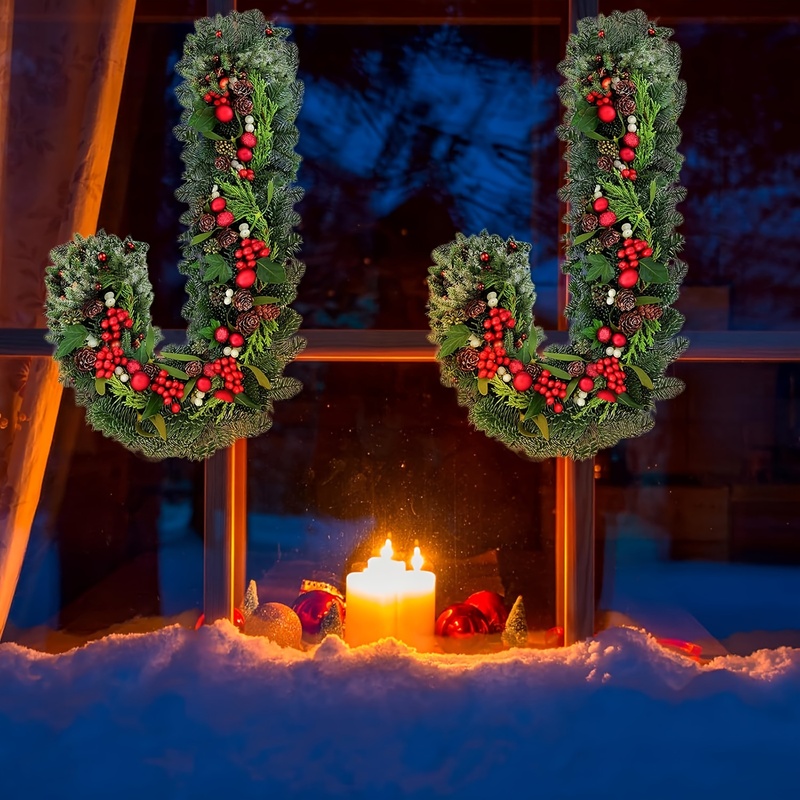 1/2/4Pcs Christmas J‑Shape Met - огляд і ціна Wreath Form Wire