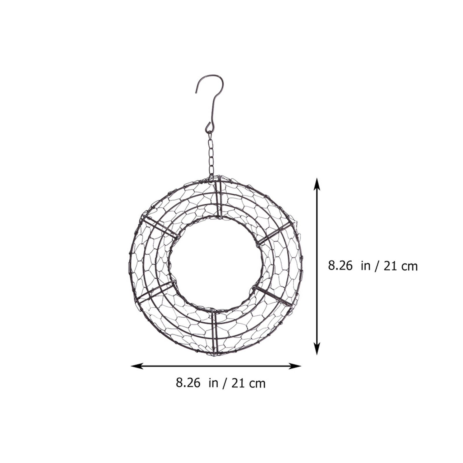 Round Iron Wreath Frame Succul - огляд і ціна Wreath Form Wire