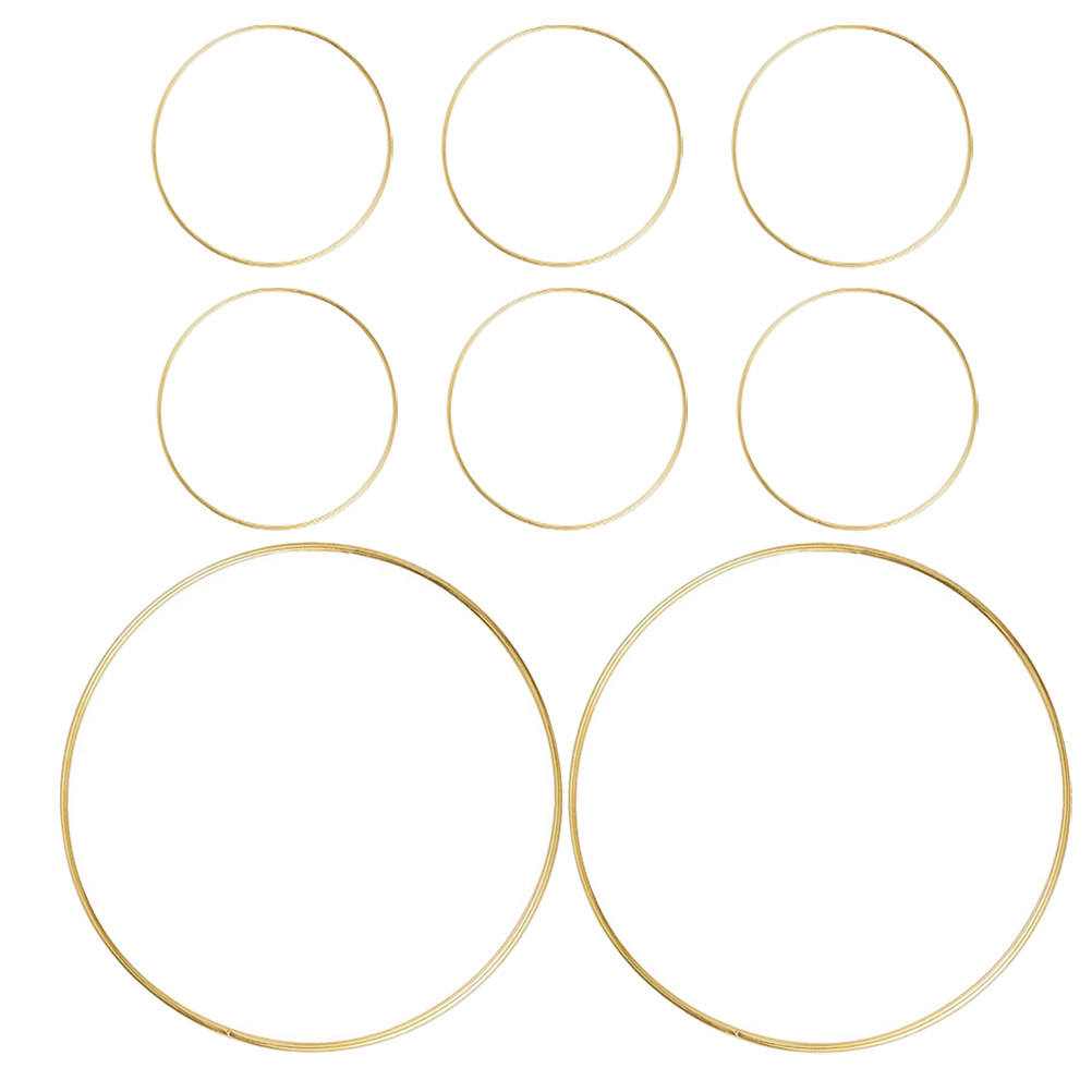 8 Pcs Craft Hoop Rings Wire Wr - огляд і ціна Wreath Form Wire