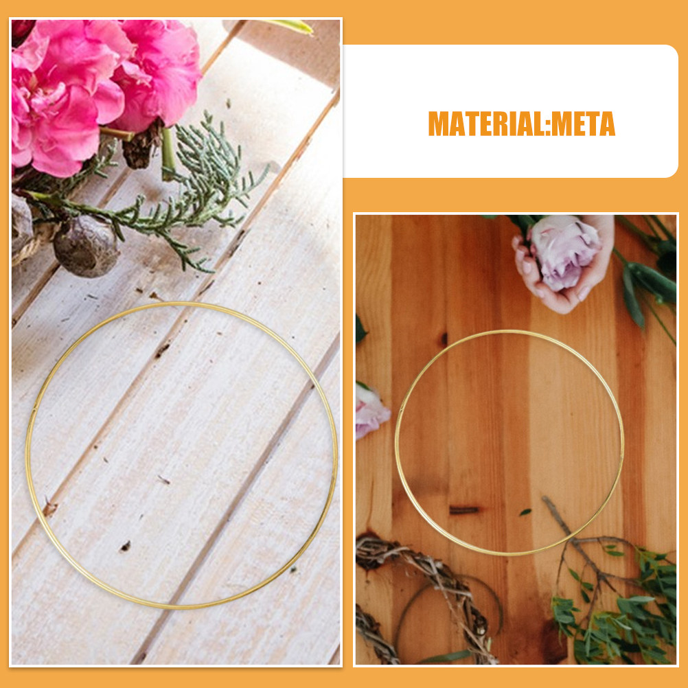 8 Pcs Craft Hoop Rings Wire Wr - огляд і ціна Wreath Form Wire