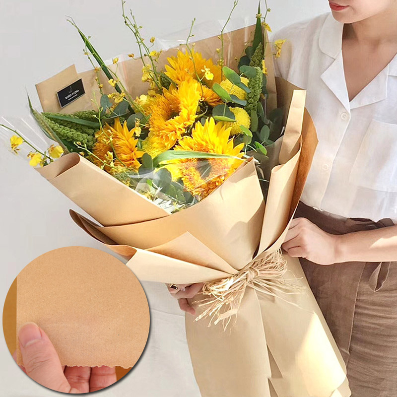 45CM*1000CM Brown Kraft Wrappi - огляд і ціна Flower Wrap Kraft