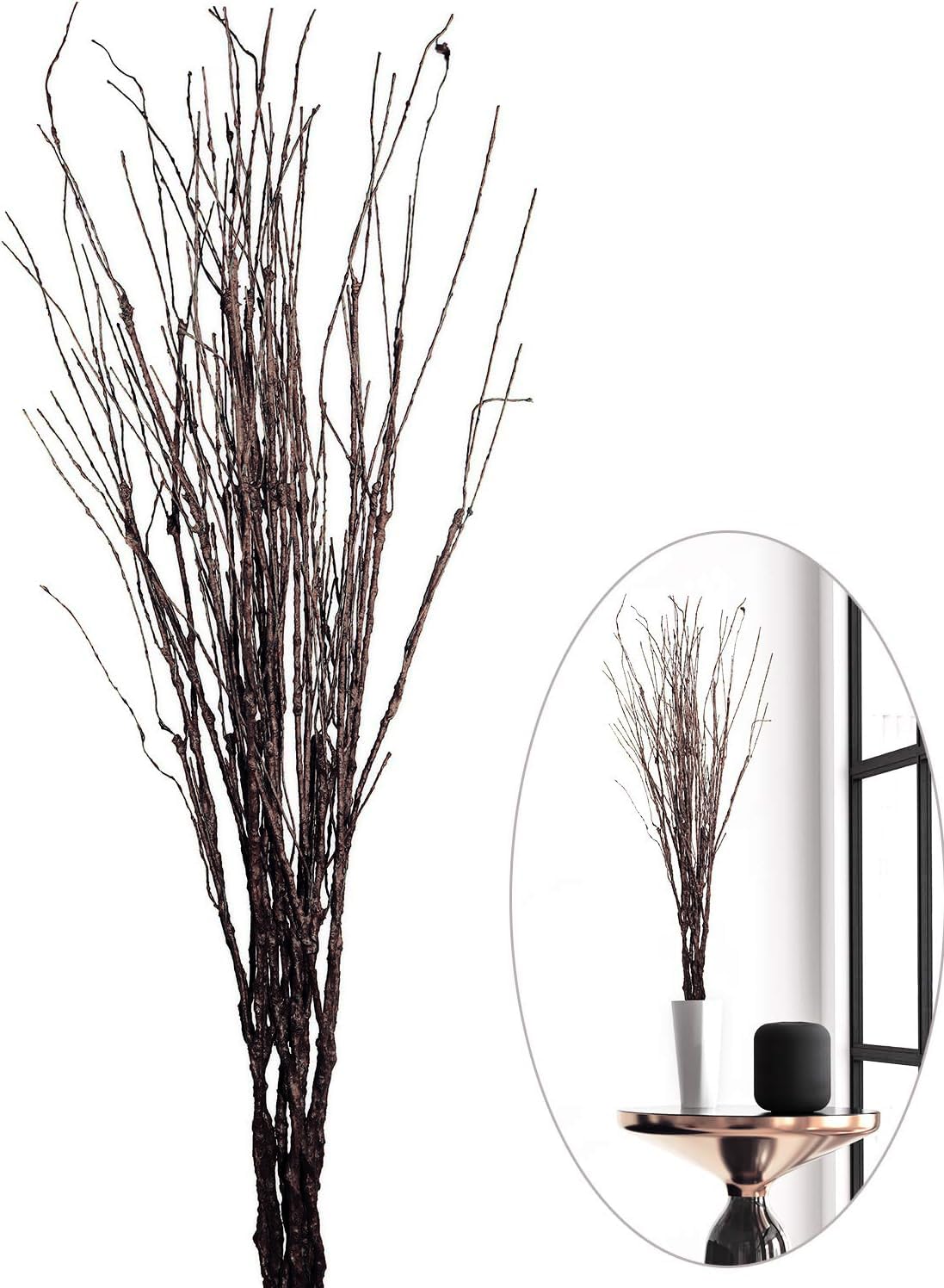 10 PCS Artificial Twigs Curly  - огляд і ціна Branch Curly Willow