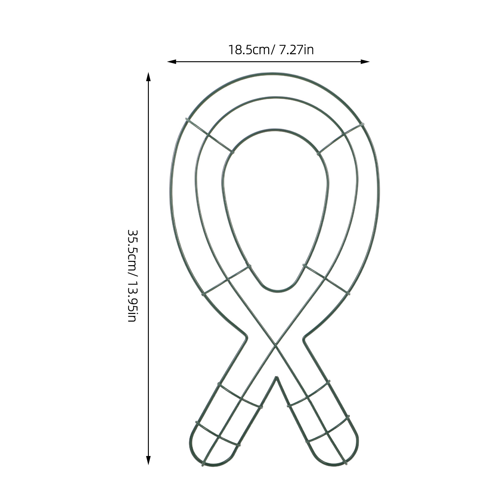 Tie Shaped Metal Wire Wreath F - огляд і ціна Wreath Form Wire