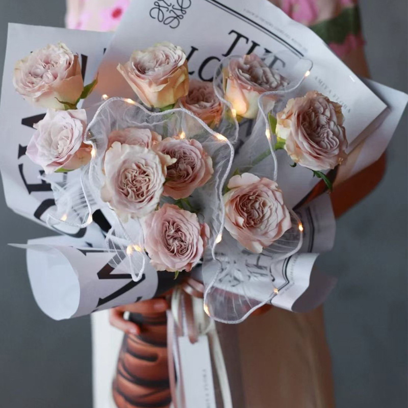 1Pcs LED Flower Wrapping Paper - огляд і ціна Flower Wrap Kraft