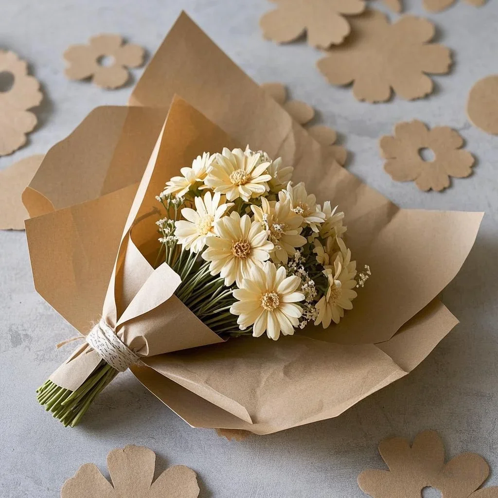 YITAPE 30cm*5M Brown Kraft Pap - огляд і ціна Flower Wrap Kraft