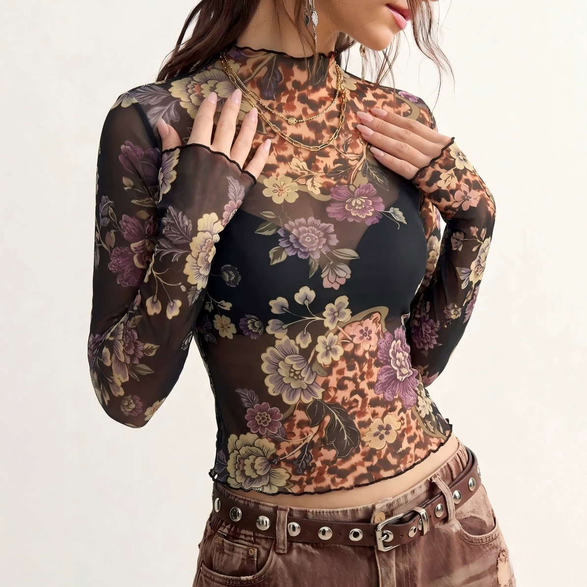 B 2026 Retro Flower Print See  - огляд і ціна B&J Florist Supply Nyc