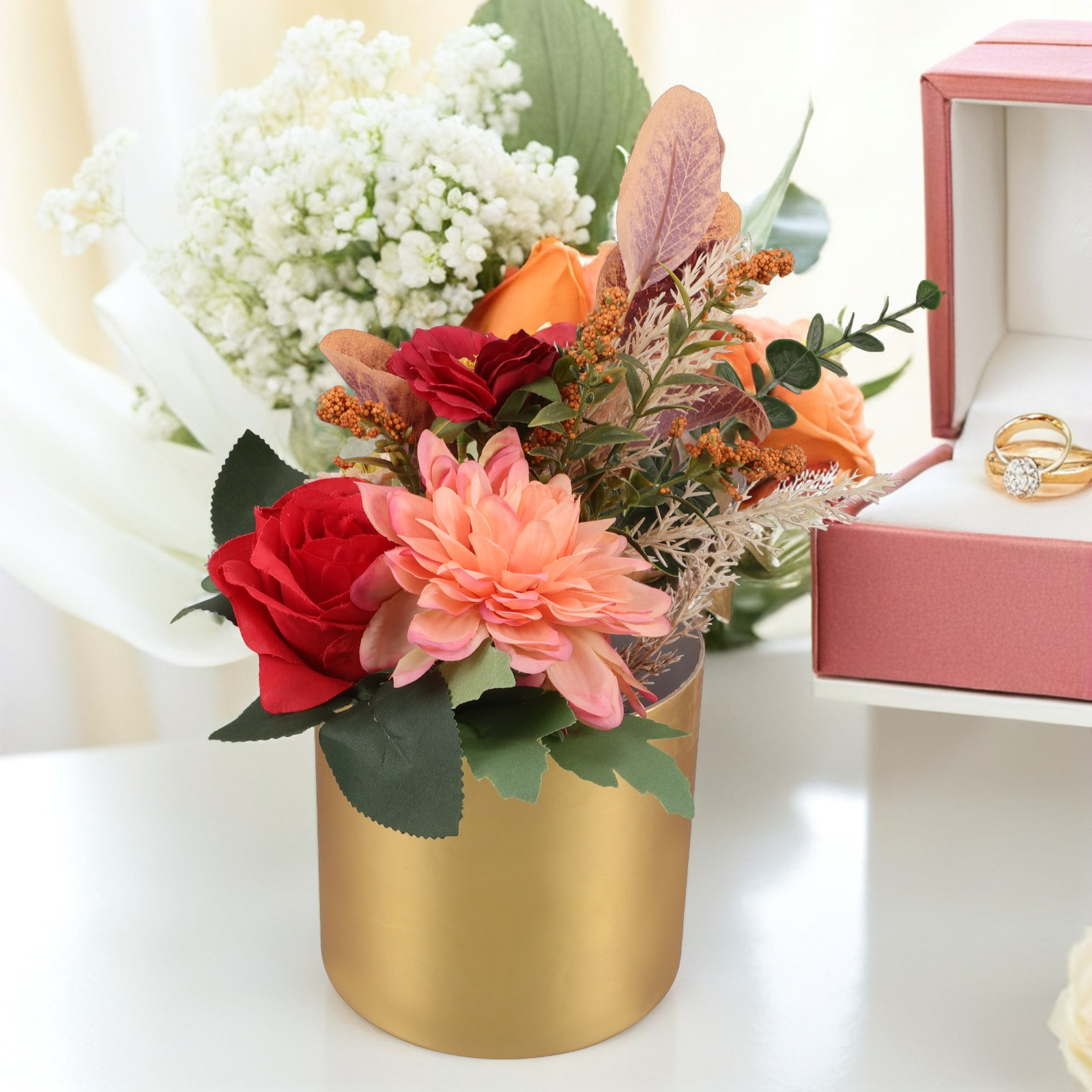 Elegant Round Floral Box Compa - огляд і ціна Bouquet Holder Foam