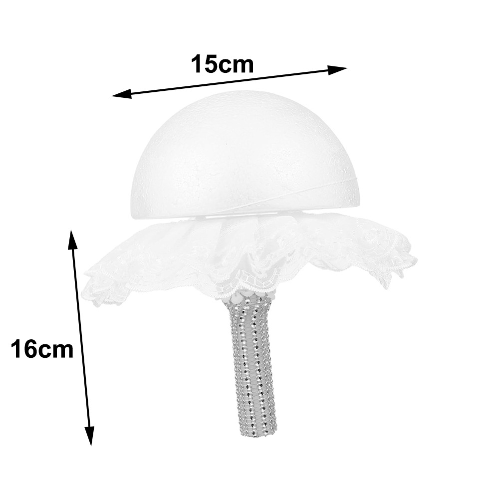 Fashion White Lace Foam Bouque - огляд і ціна Bouquet Holder Foam