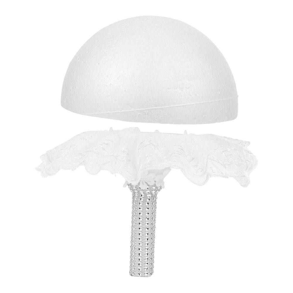 Fashion White Lace Foam Bouque - огляд і ціна Bouquet Holder Foam