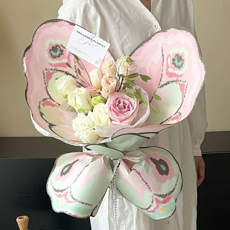 20pcs Butterfly Wing Shaped Bo - огляд і ціна Flower Wrap Kraft